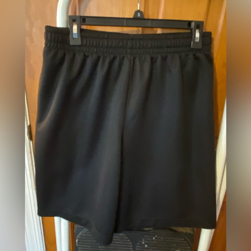 Men's black athletic shorts